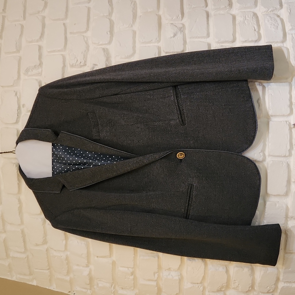 The Limited Dark Green Herringbone Jacket Size M